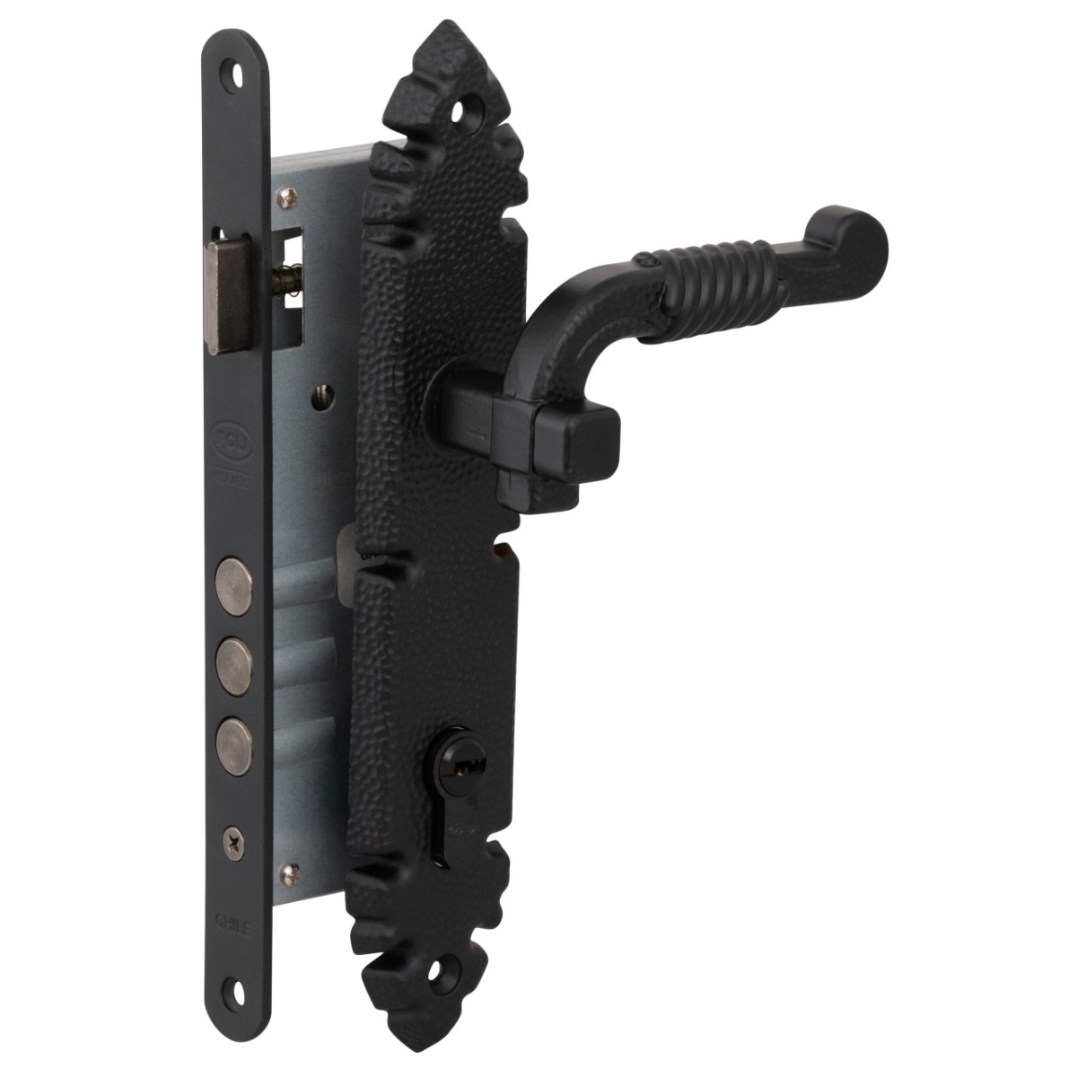 Cerradura Embutir Rustica B40man/tir Acc1/2iz