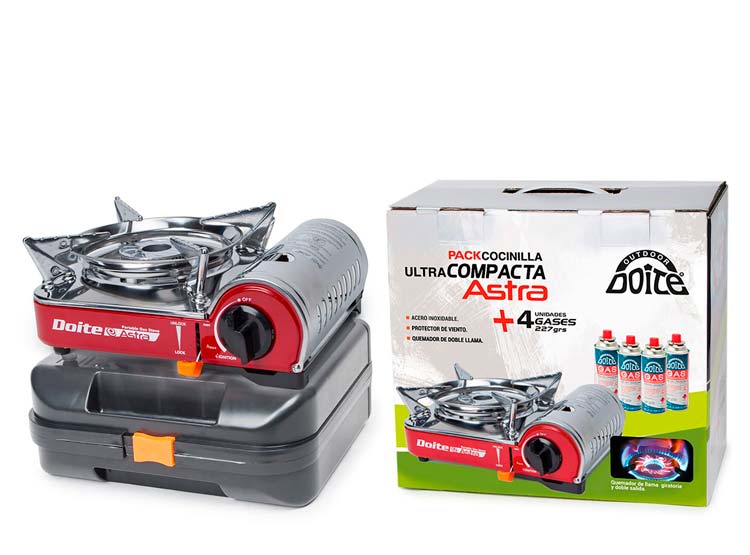 Pack Cocinilla Astra + 4 Gases