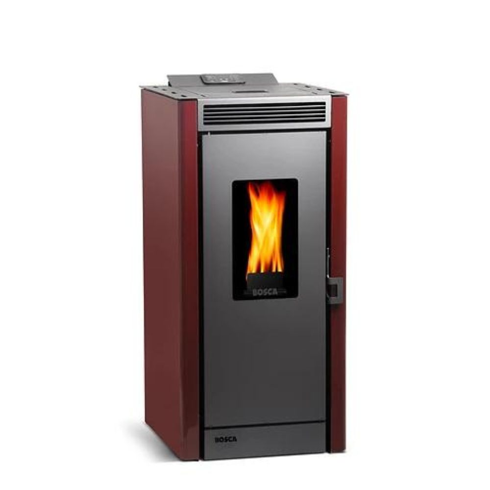 Estufa a Pellet Bosca Black Vision Roja