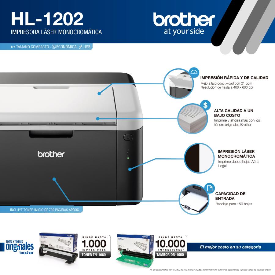 Impresora Laser Brother Hl1202