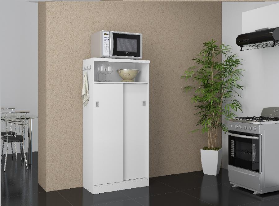 Estante Multiuso 528 Blanco Puerta Corrediza
