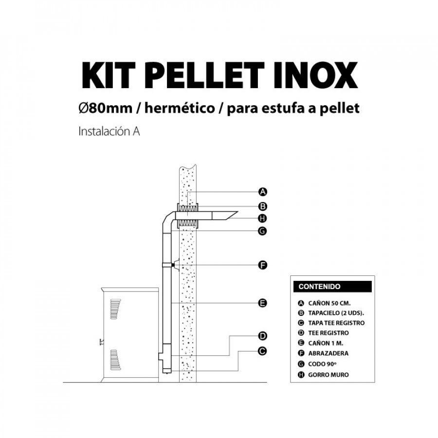 Kit Pellet Inox Muro Amesti