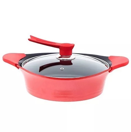 Arrocera Aluminio 28cm 3,7lt Rojo