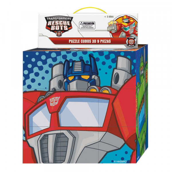 Puzzle 9 Cubos 3d Rescue Bots