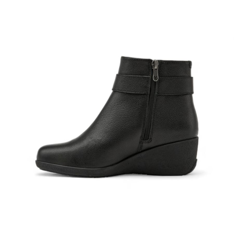 Botin Casual Mujer 16 Hrs J008 Cuero Negro