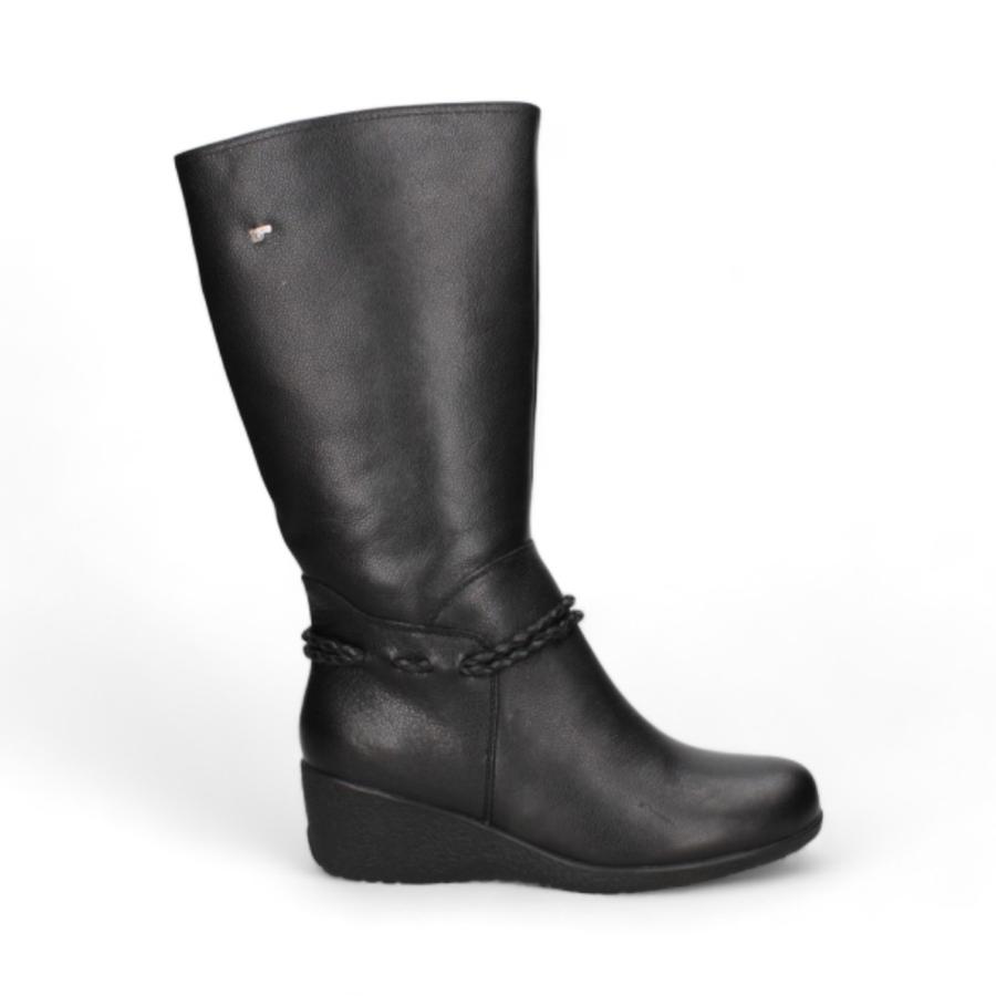 Botas Casuales Mujer 16 Hrs J009 Cuero Negro