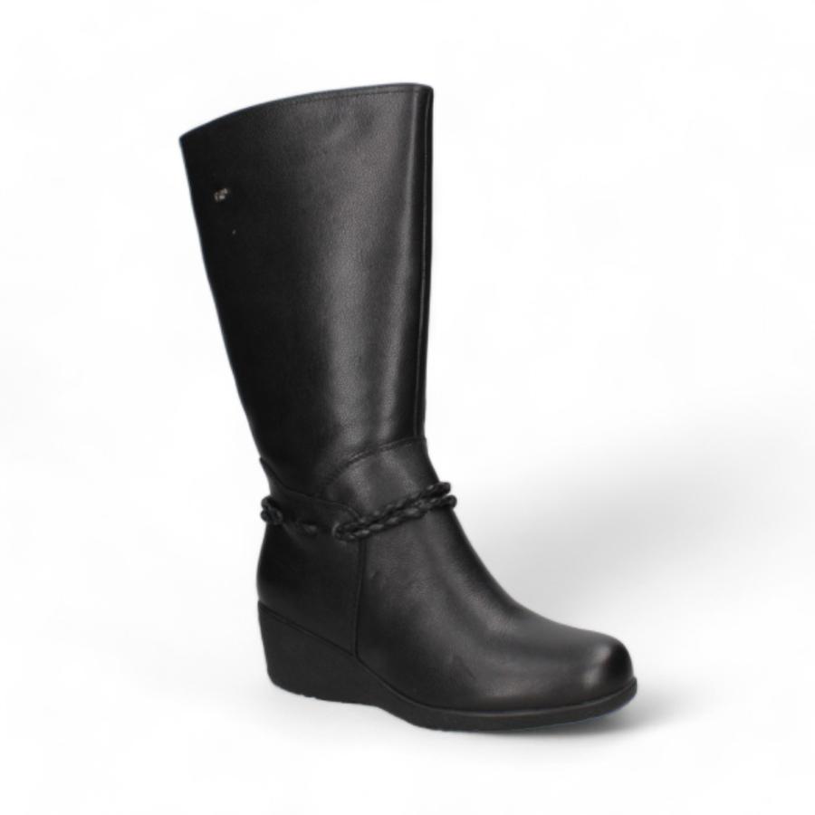 Botas Casuales Mujer 16 Hrs J009 Cuero Negro