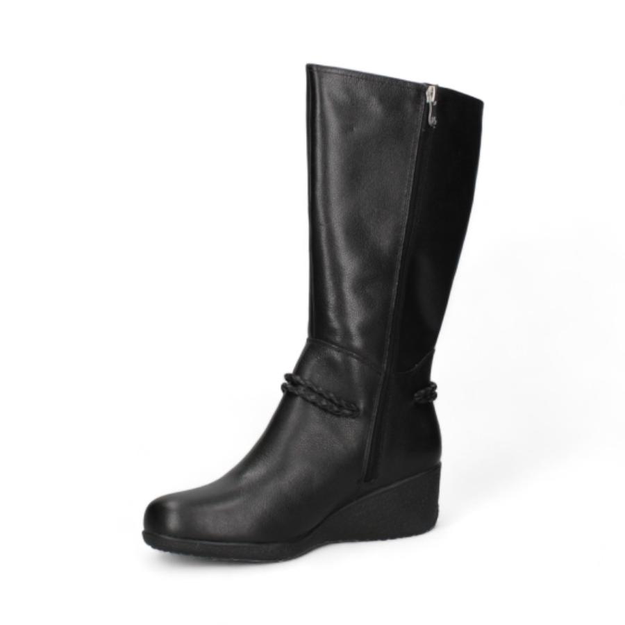 Botas Casuales Mujer 16 Hrs J009 Cuero Negro