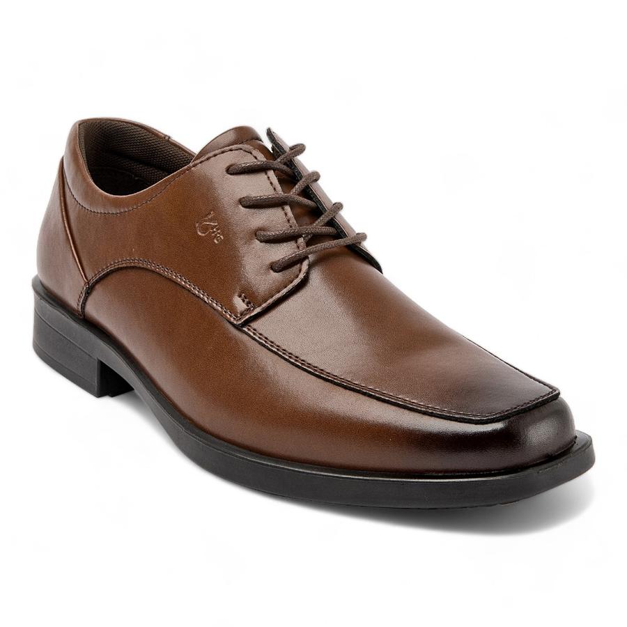 Zapato Casual Hombre 16 Hrs Cuero Moro