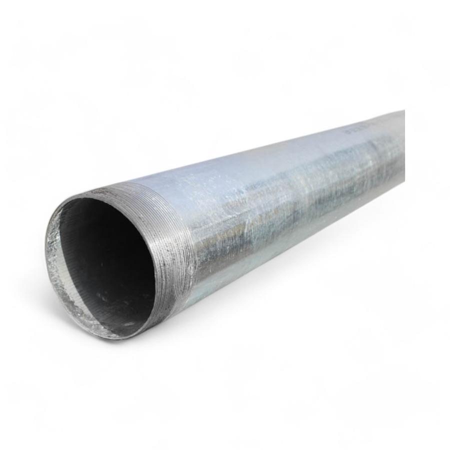 Cañeria Galvanizada Acero Con Hilo BSP 2" x 6 Metros