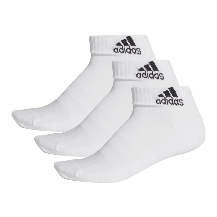 Calcetines Unisex Adidas Tobilleros 3 Pares Blancos