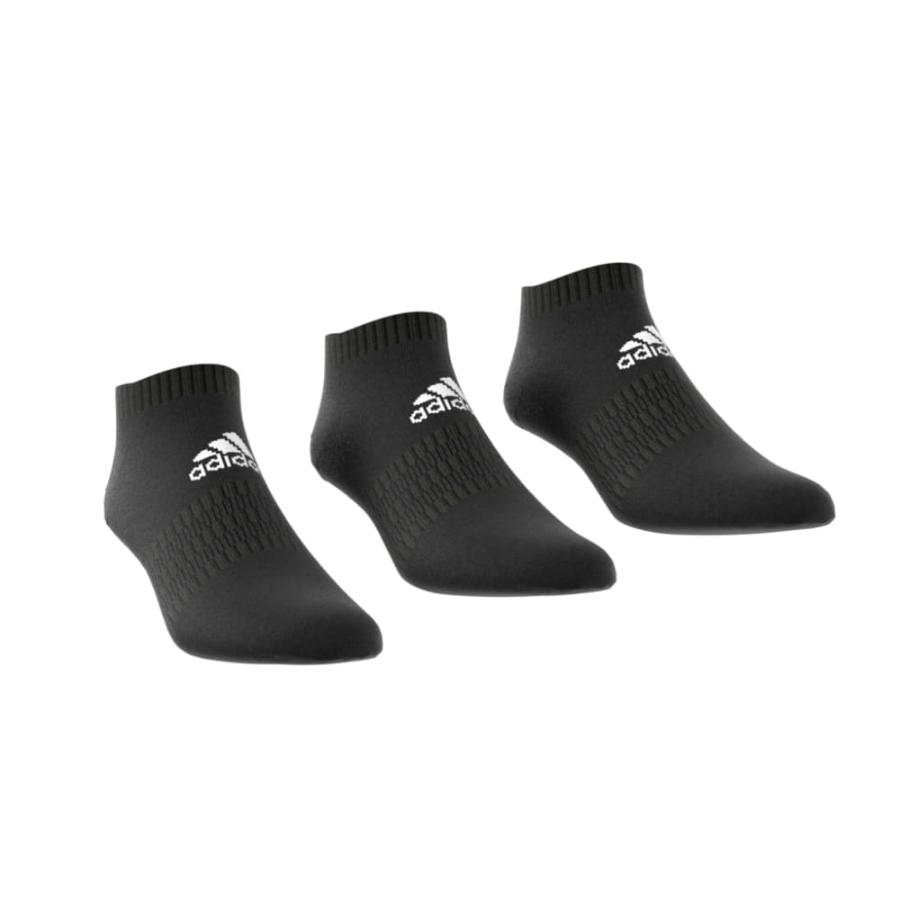 Calcetines Tobilleros Unisex Acolchados 3 Pares Negro