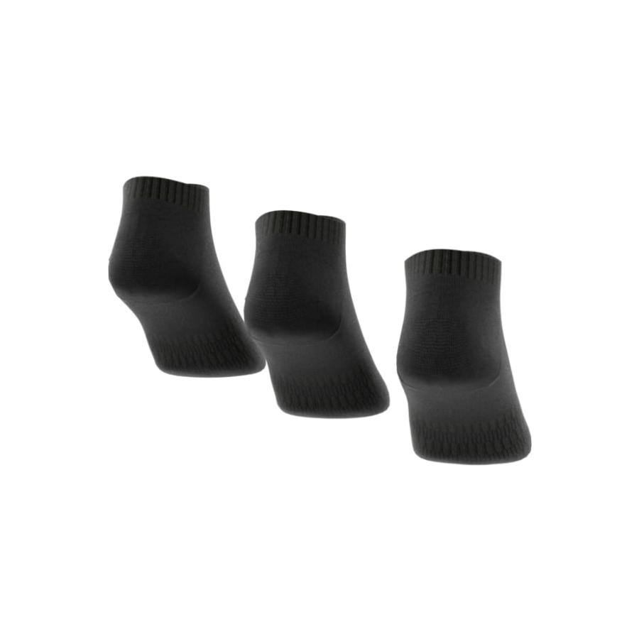 Calcetines Tobilleros Unisex Acolchados 3 Pares Negro