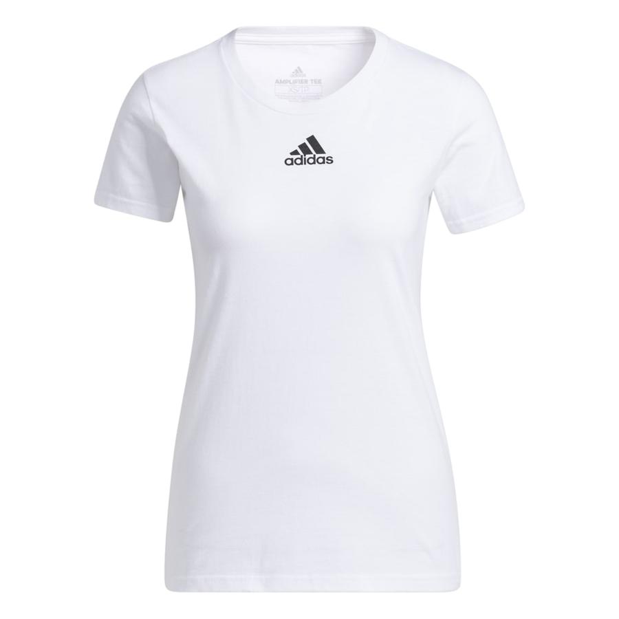 Polera Deportiva Ajustada Mujer Adidas Amplifier Blanco