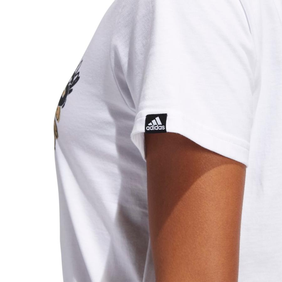 Polera Adidas Mujer Estampado Blanca