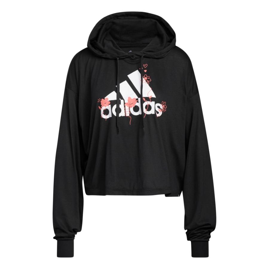 Polerón Corto Adidas Fun Sport Mujer Negro