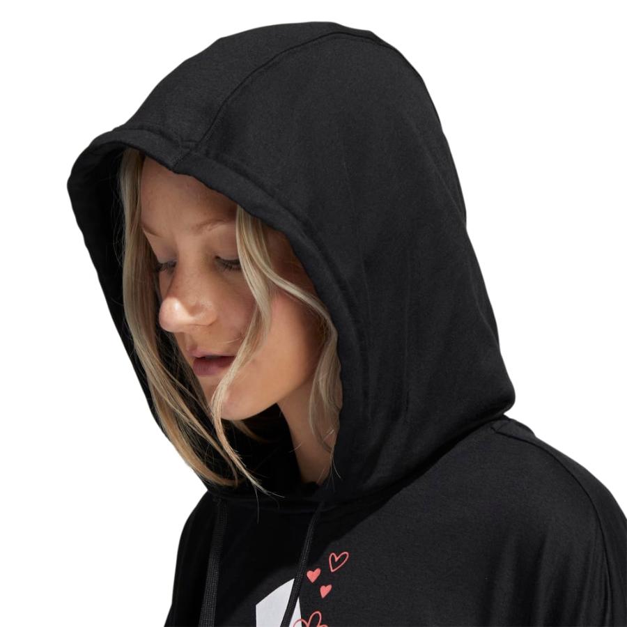 Polerón Corto Adidas Fun Sport Mujer Negro