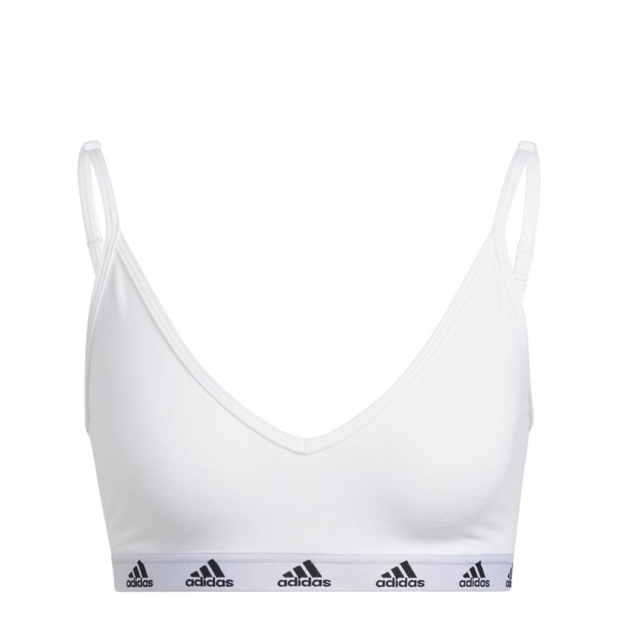Top Deportivo Adidas Purebare Soporte Ligero Mujer Blanco