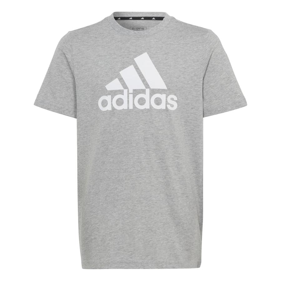 Polera Infantil Unisex Adidas Essentials Logo Gris