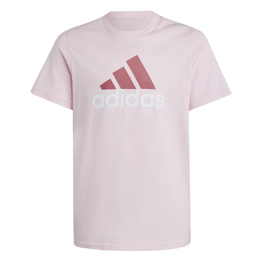 Polera Infantil Unisex Dos Colores Logo Grande Rosado