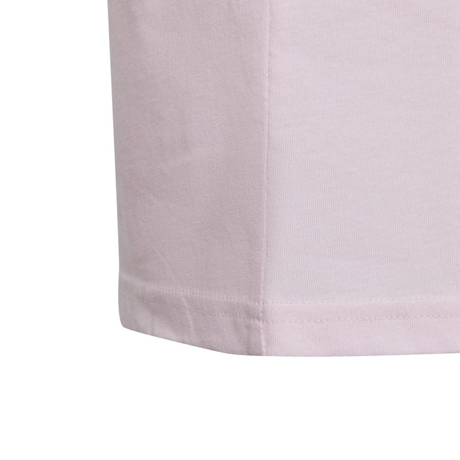 Polera Infantil Unisex Dos Colores Logo Grande Rosado