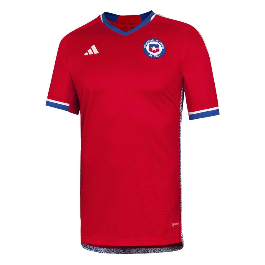Camiseta Seleccion Chilena Hombre Local Adidas 22 23 Rojo Dimarsa.cl