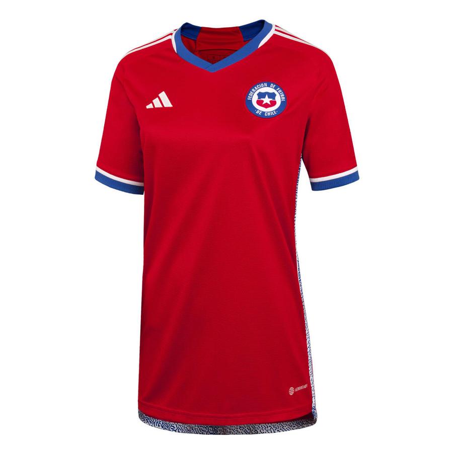 Camiseta Seleccion Chilena Mujer Local Adidas 22 23 Rojo Dimarsa.cl