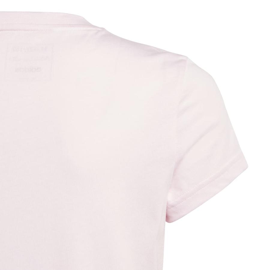 Polera Niña Adidas Essentials Logo Grande Rosado