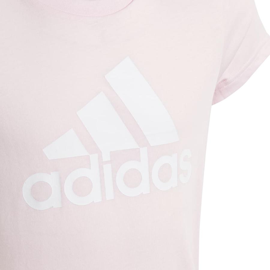Polera Niña Adidas Essentials Logo Grande Rosado
