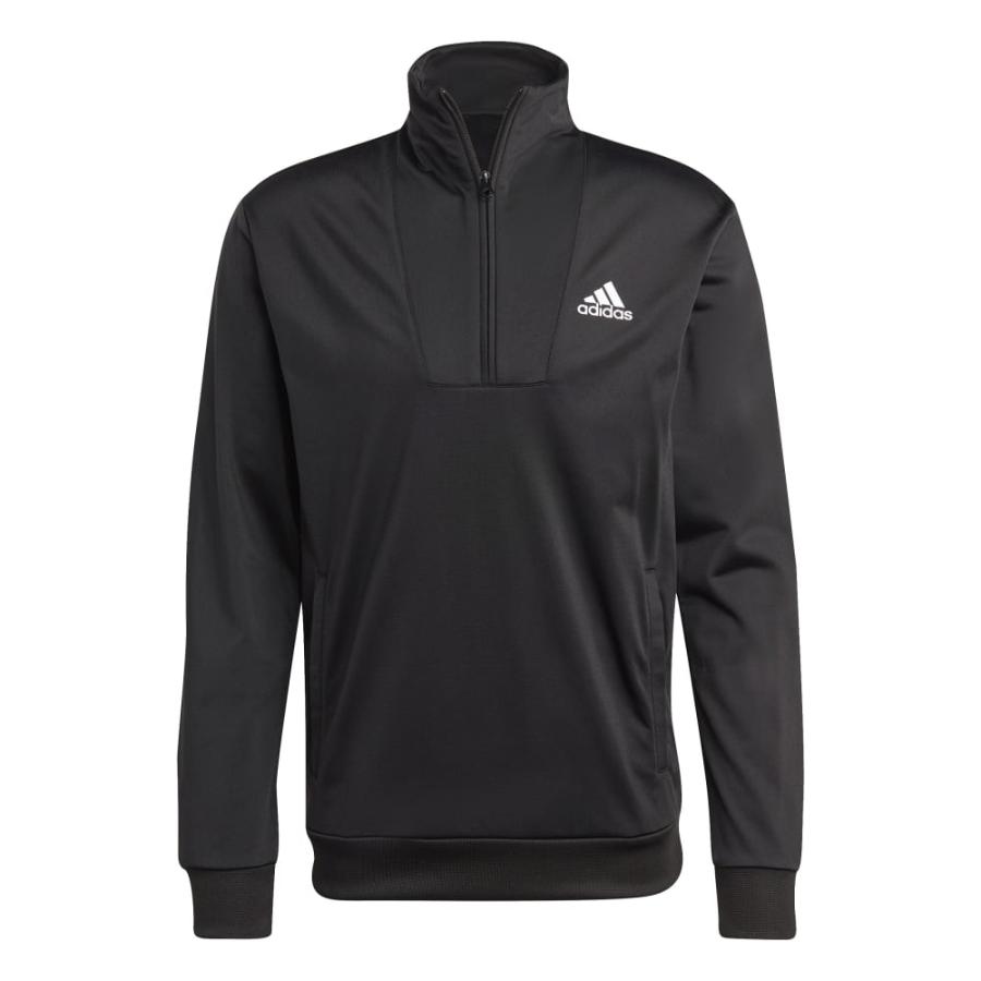 Buzo Deportivo Hombre Adidas Logo Pequeño Tricot Negro