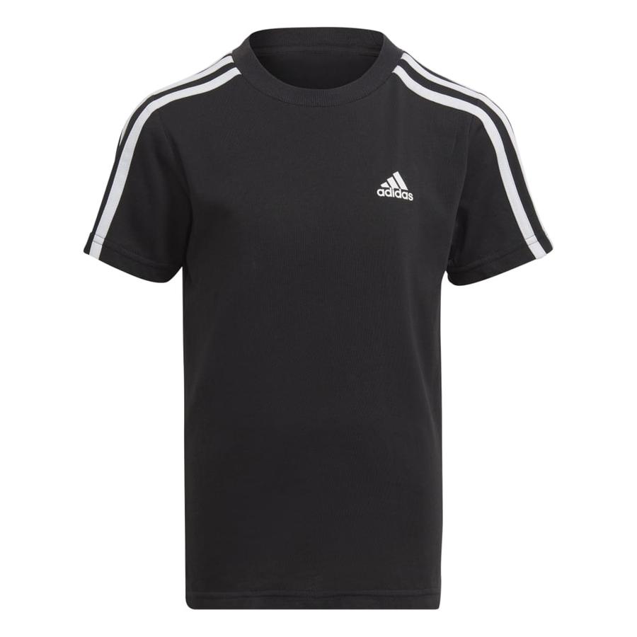 Polera Infantil Unisex Adidas Essentials 3 Tiras Negro