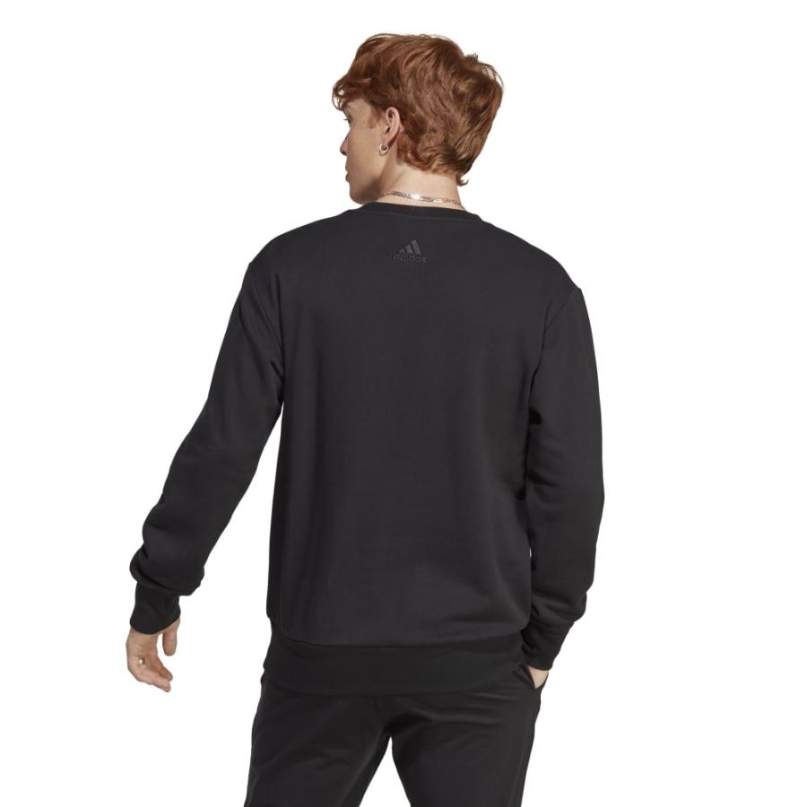 Sudadera Deportiva Hombre Essentials French Terry Negro