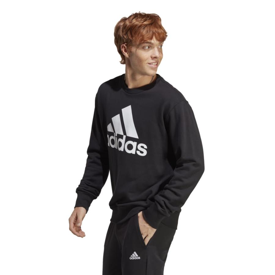 Sudadera Deportiva Hombre Essentials French Terry Negro