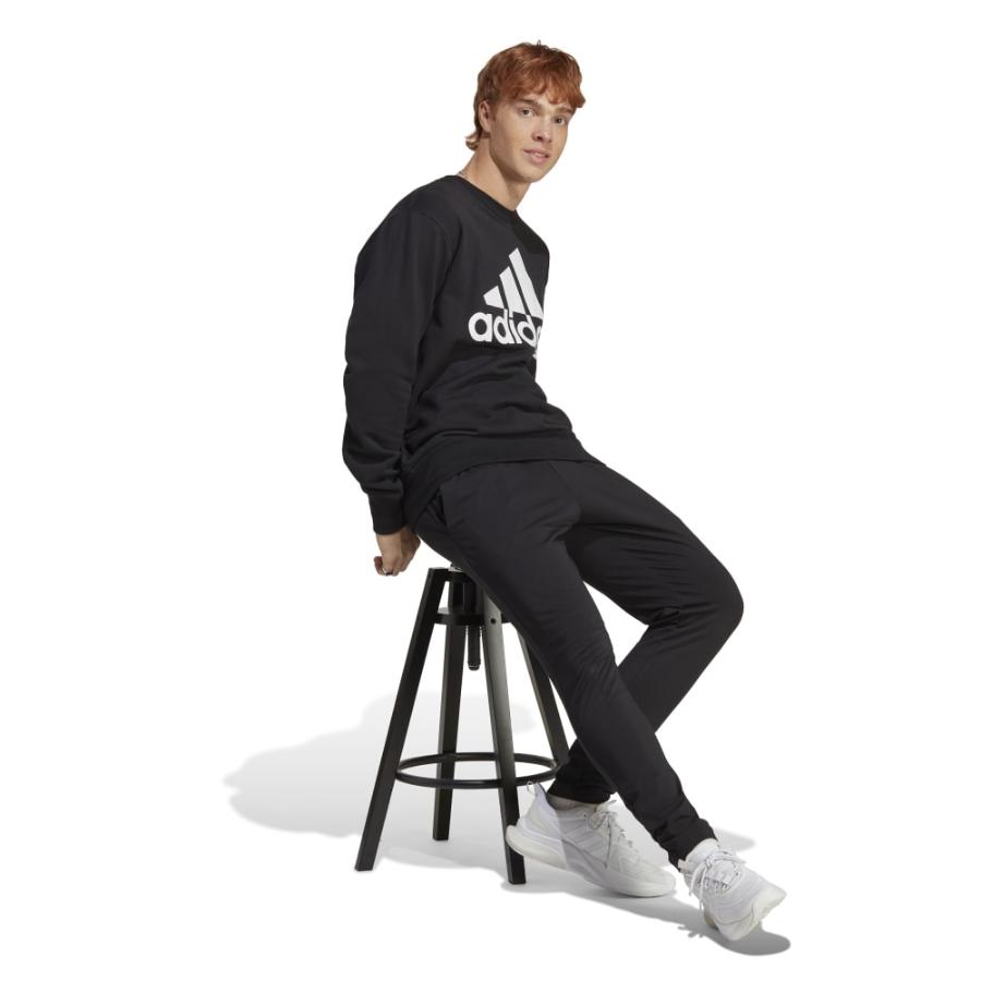 Sudadera Deportiva Hombre Essentials French Terry Negro