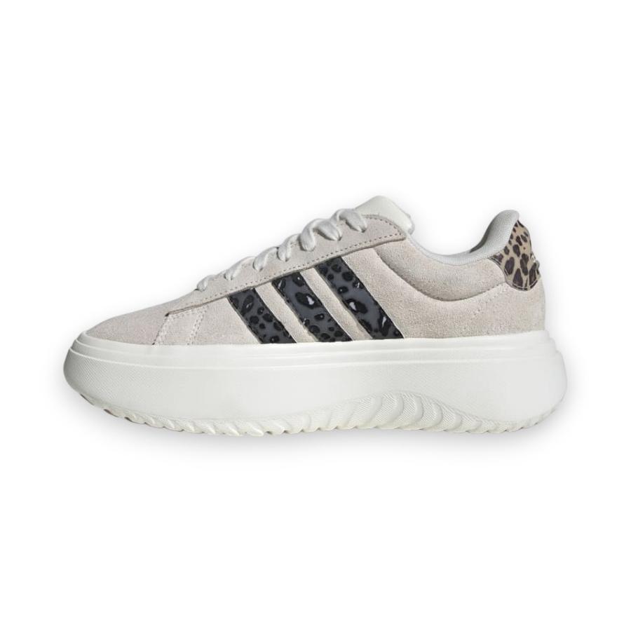 Zapatillas Mujer Adidas Grand Court Plataforma Print Crudo