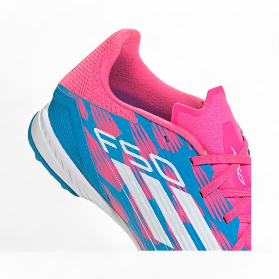 Zapatos Fútbol Hombre Adidas F50 League Turf Celeste/Rosado