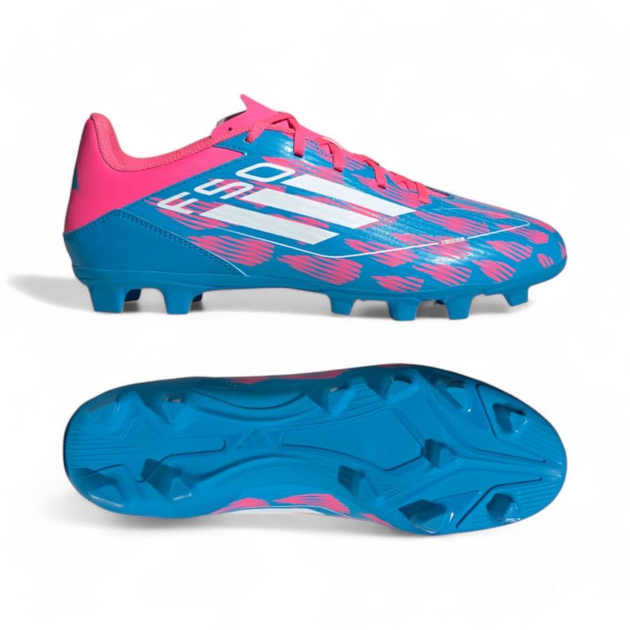 Zapatos Fútbol Hombre Adidas F50 Club MG Celeste/Rosado