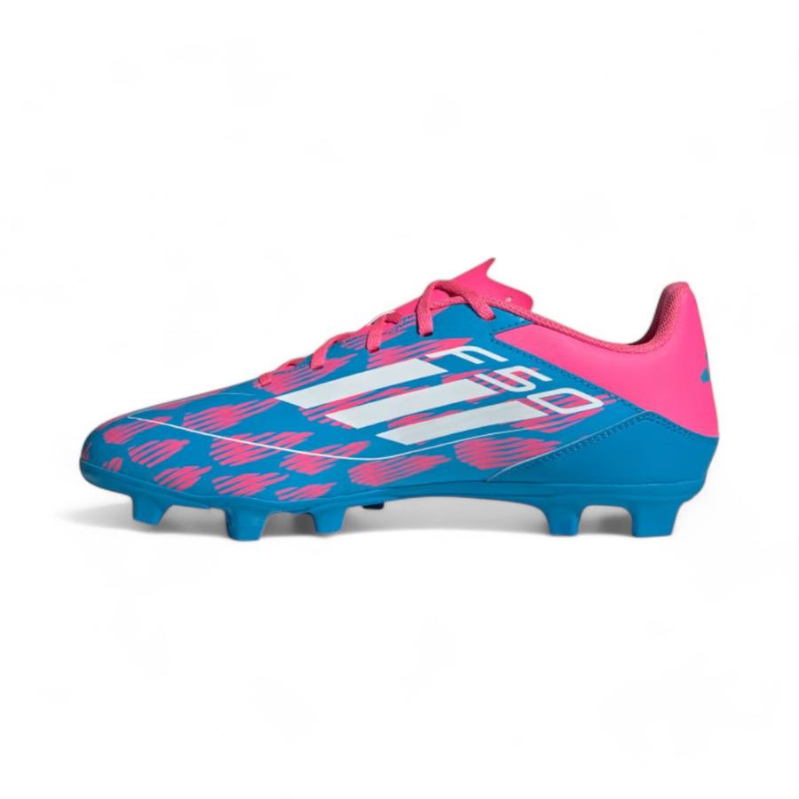 Zapatos Fútbol Hombre Adidas F50 Club MG Celeste/Rosado