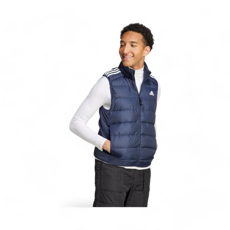 Parka Sin Mangas Hombre Adidas Essentials 3 Tiras Azul