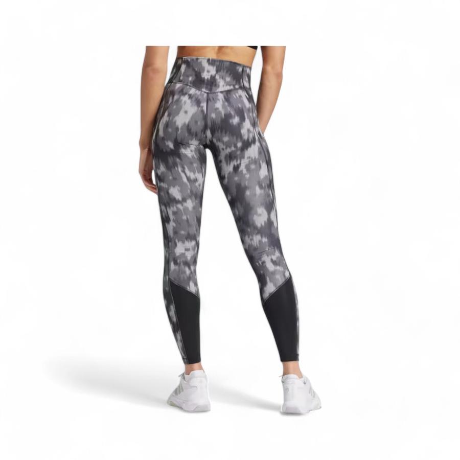 Calzas Mujer Adidas Estampado Floral Tie Dye Gris