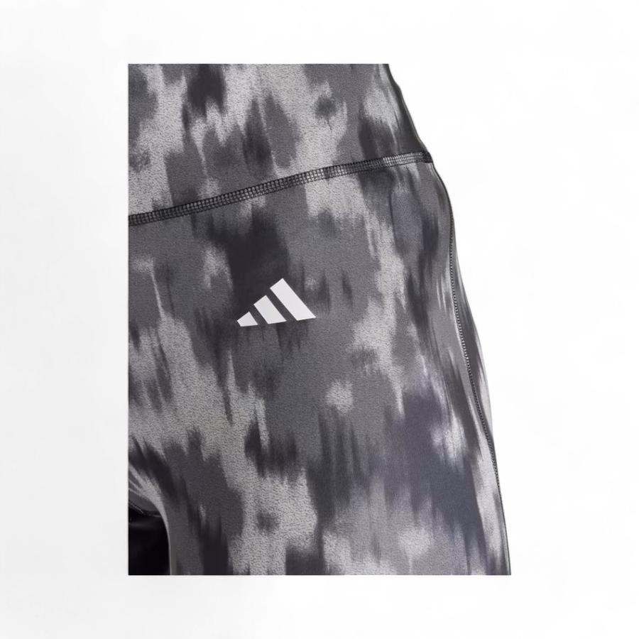 Calzas Mujer Adidas Estampado Floral Tie Dye Gris