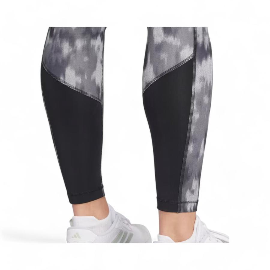 Calzas Mujer Adidas Estampado Floral Tie Dye Gris