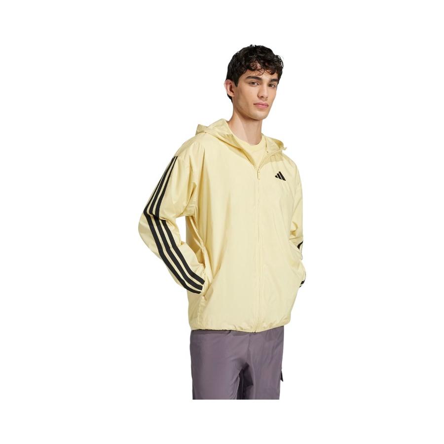 Cortavientos Hombre Adidas Essentials 3 Tiras Amarillo