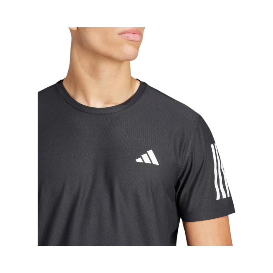 Polera Deportiva Hombre Adidas Own The Run Manga Corta Negro