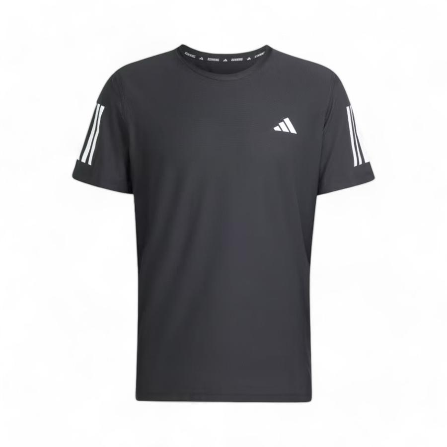 Polera Deportiva Hombre Adidas Own The Run Manga Corta Negro