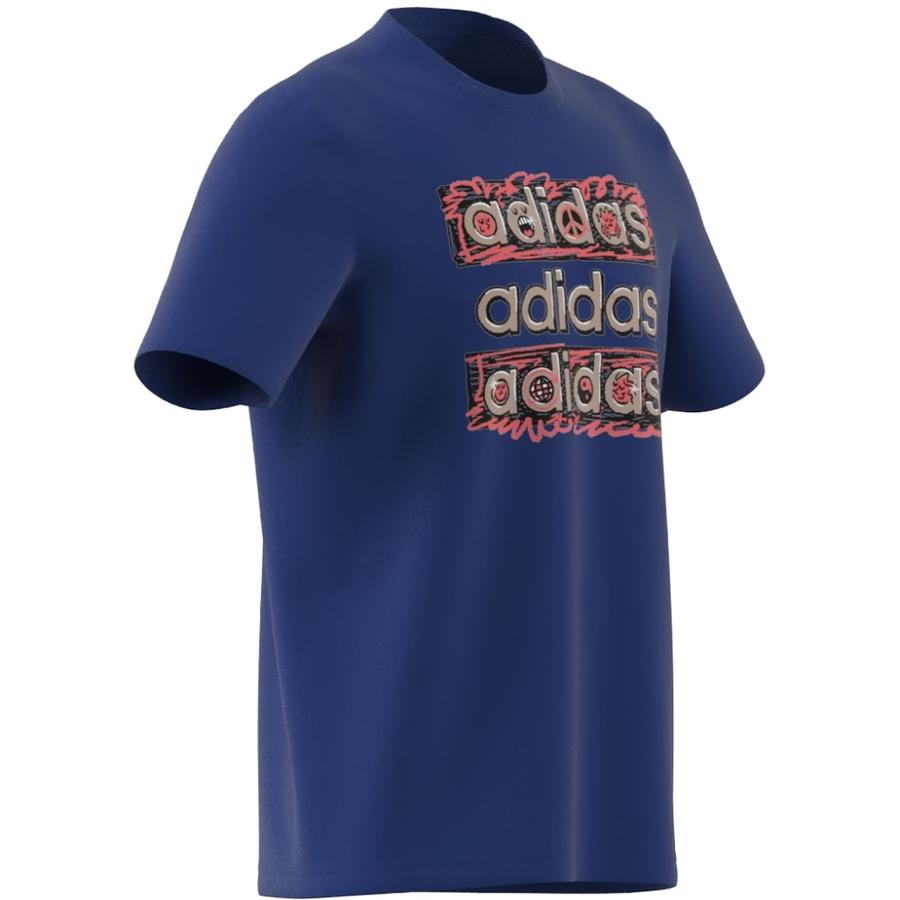 Polera Deportiva Hombre Adidas Dream Doodle Multi Tee Navy