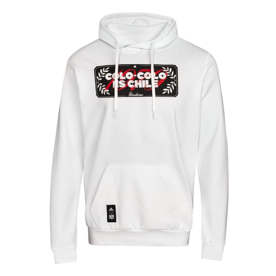 Poleron Deportivo Hombre Adidas IQ2530 Blanco