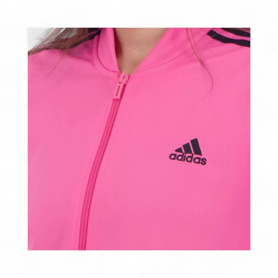 Conjunto Deportivo Mujer Adidas Essentials 3 Rayas Rosado