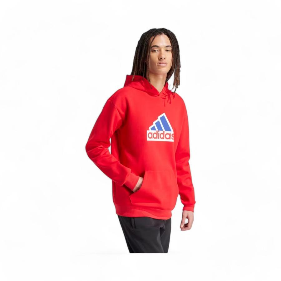 Polerón Hombre Adidas Future Icons Badge Of Sport Rojo