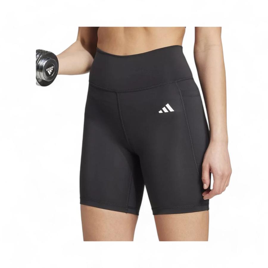Calzas Cortas Mujer Adidas Optime Essentials Negro